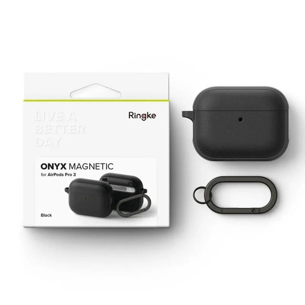 Ringke Onyx Magnetic tok Apple AirPods Pro 3-hoz, Fekete