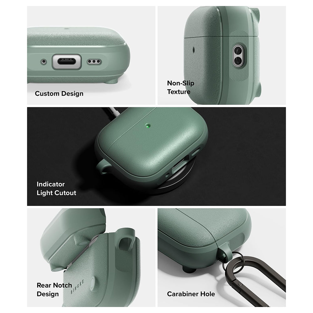 Ringke Onyx mágneses tok Apple AirPods Pro 3-hoz, zöld