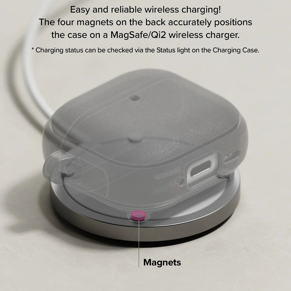 Ringke Onyx mágneses tok Apple AirPods 4-hez, szürke