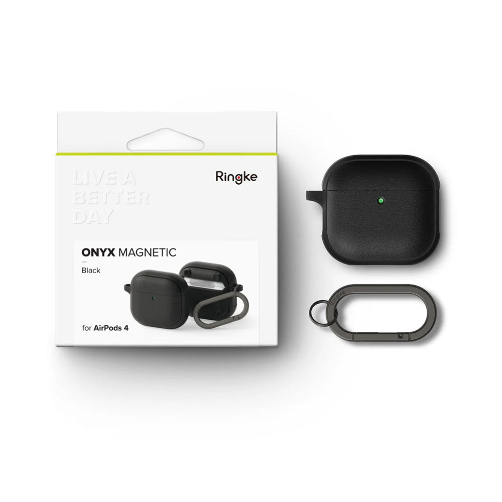 Ringke Onyx mágneses tok Apple AirPods 4-hez, szürke