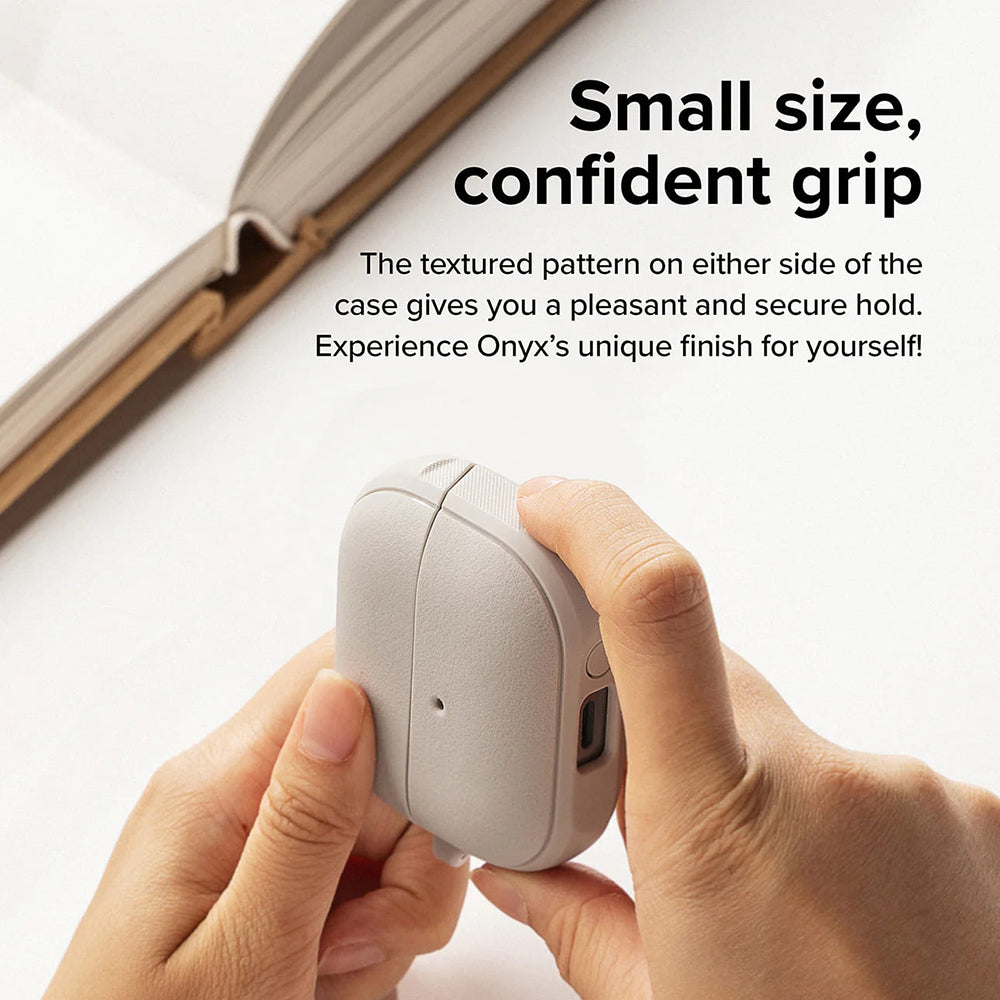 Ringke Onyx mágneses tok Samsung Galaxy Buds3 FE / Buds3 Pro / Buds3, szürke