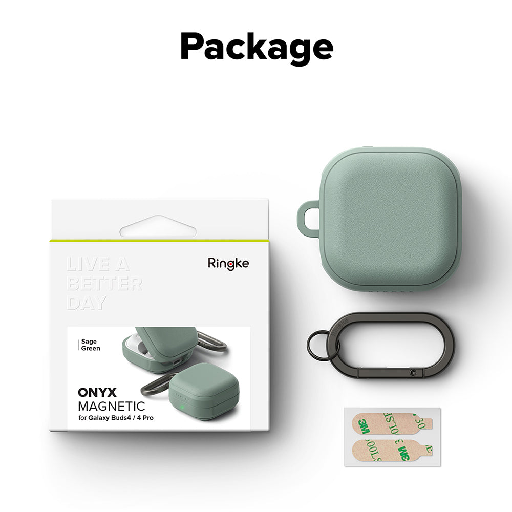 Ringke Onyx Magnetic tok Samsung Galaxy Buds4 / Buds4 Pro-hoz, Zöld