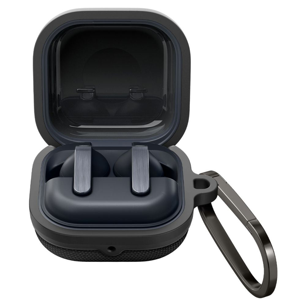 Spigen Classic Fit tok Samsung Galaxy Buds4 / Buds4 Pro-hoz, Matt Fekete ACS11203