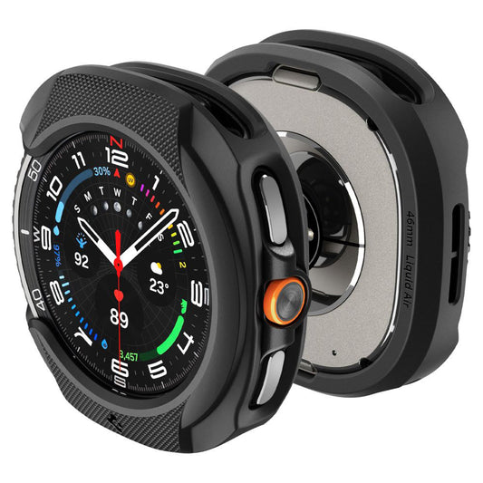 Spigen Liquid Air tok Samsung Galaxy Watch8 Classic-hez, Matt Fekete ACS09841