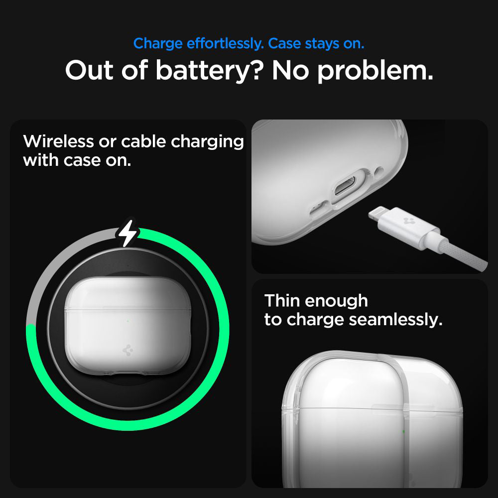 Spigen Liquid Crystal tok Apple AirPods Pro 3-hoz, Átlátszó ACS10019