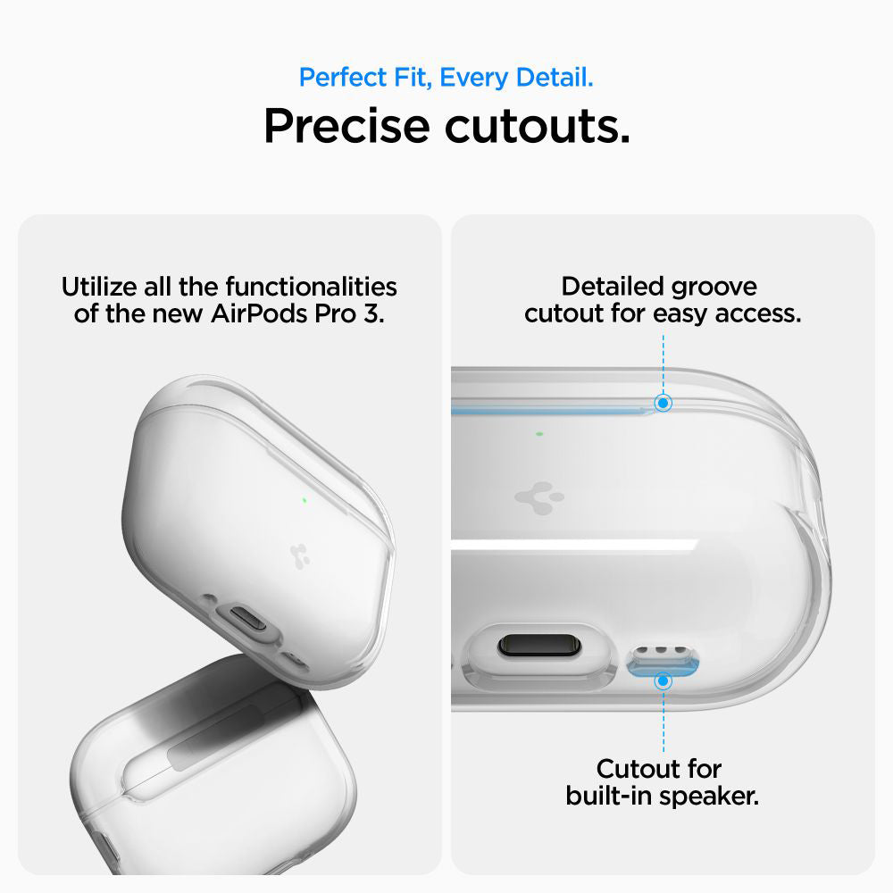 Spigen Liquid Crystal tok Apple AirPods Pro 3-hoz, Átlátszó ACS10019