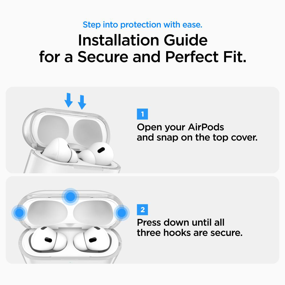 Spigen Liquid Crystal tok Apple AirPods Pro 3-hoz, Átlátszó ACS10019