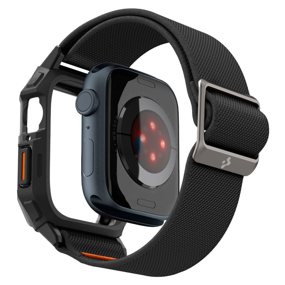 Spigen Lite Fit Pro tok Apple Watch 44mm sorozathoz, Matt Fekete ACS07103