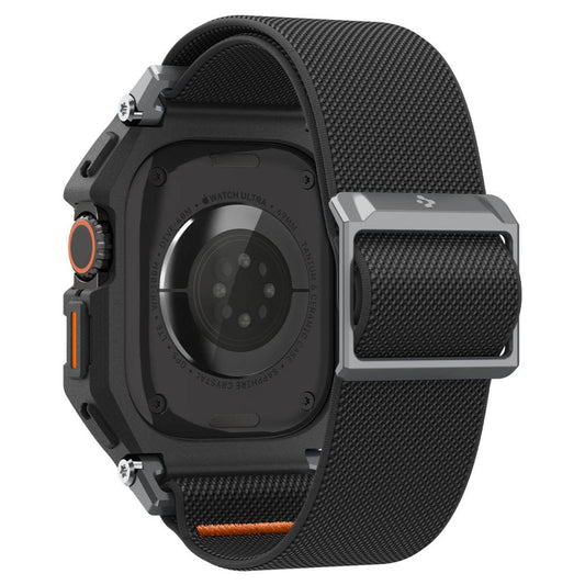 Spigen Lite Fit Pro tok képernyővédővel Apple Watch Ultra sorozathoz, matt fekete ACS11415