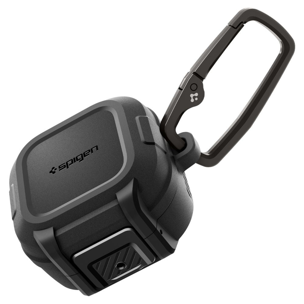 Spigen Lock Fit tok Samsung Galaxy Buds4 / Buds4 Pro-hoz, Matt Fekete ACS11202