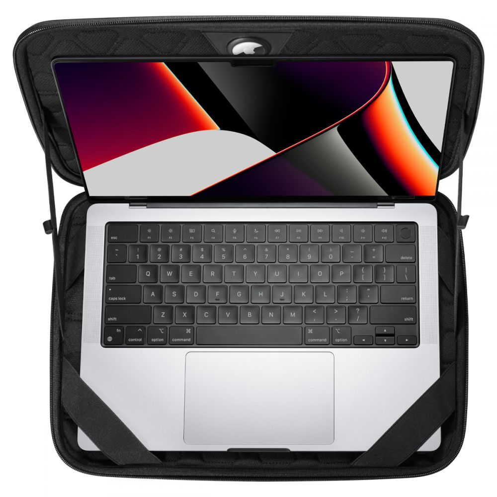 Spigen Rugged Armor tok 13 hüvelykes - 14 hüvelykes laptophoz, fekete AFA04270