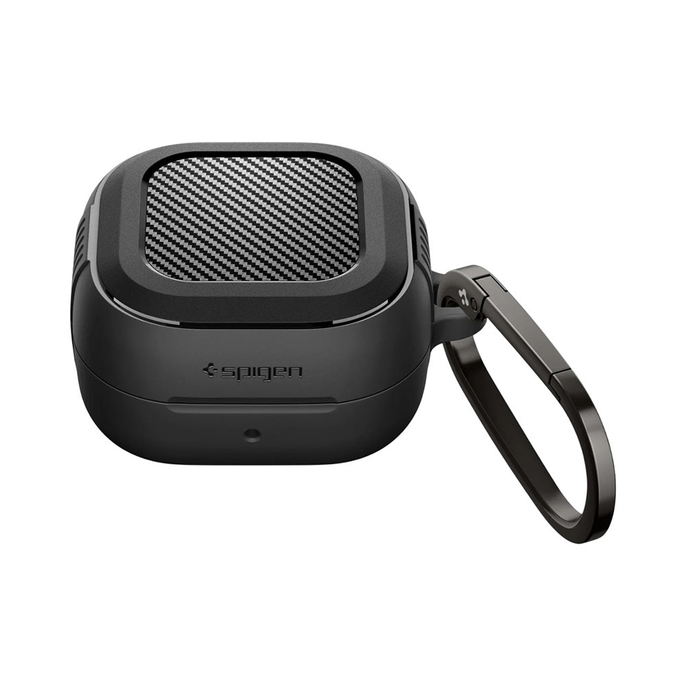 Spigen Rugged Armor tok Samsung Galaxy Buds4 / Buds4 Pro-hoz, Matt Fekete ACS11200
