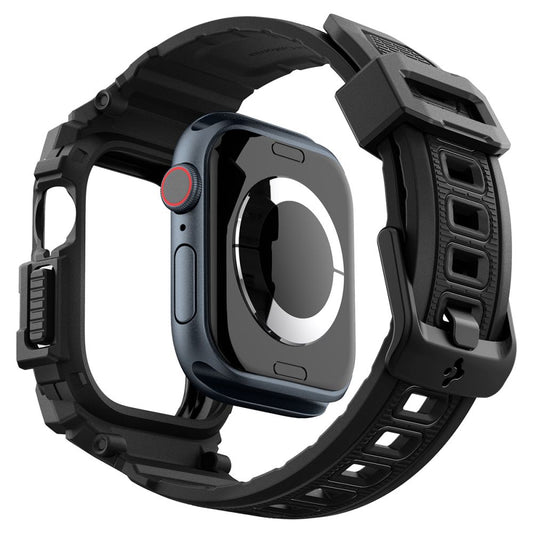 Spigen Rugged Armor Pro tok Apple Watch Series 10 42mm-hez, Matt Fekete ACS08591