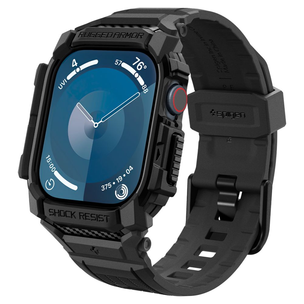 Spigen Rugged Armor Pro tok Apple Watch Series 10 42mm-hez, Matt Fekete ACS08591