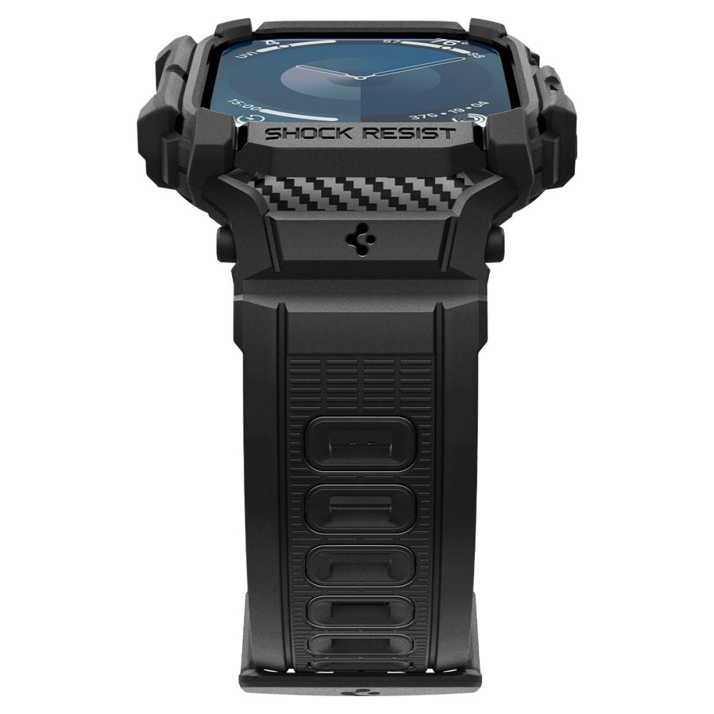 Spigen Rugged Armor Pro tok Apple Watch Series 10 42mm-hez, Matt Fekete ACS08591