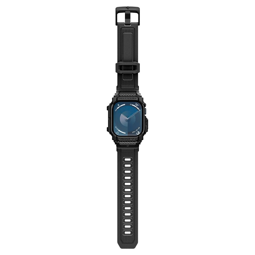 Spigen Rugged Armor Pro tok Apple Watch Series 10 42mm-hez, Matt Fekete ACS08591