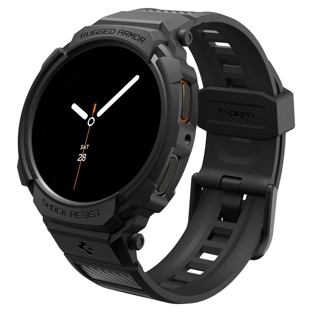 Spigen Rugged Armor Pro tok Samsung Galaxy Watch8 44mm-hez, Fekete ACS10007