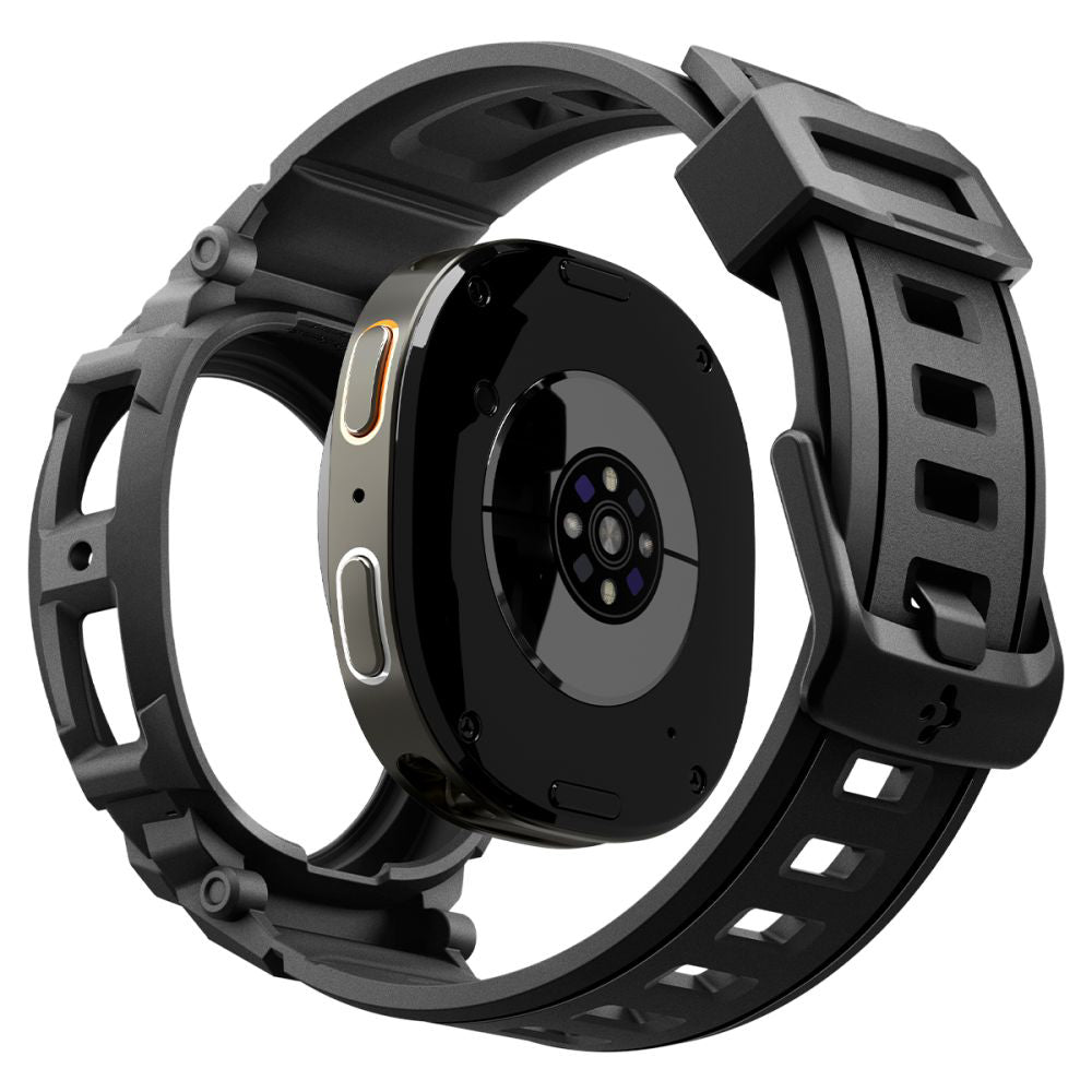 Spigen Rugged Armor Pro tok Samsung Galaxy Watch8 44mm-hez, Fekete ACS10007