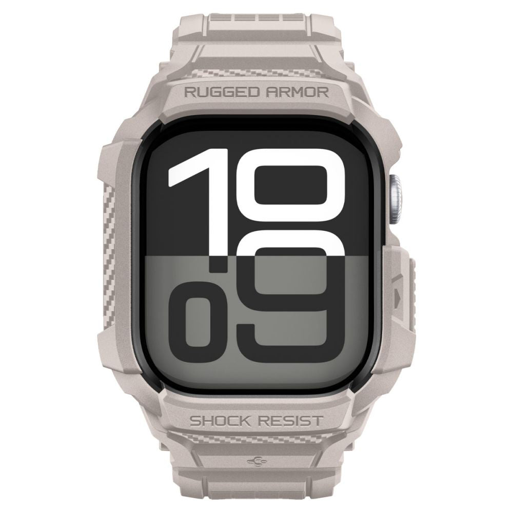 Spigen Rugged Armor Pro V2 tok Apple Watch Series 10 / 11 42mm-hez, Bézs