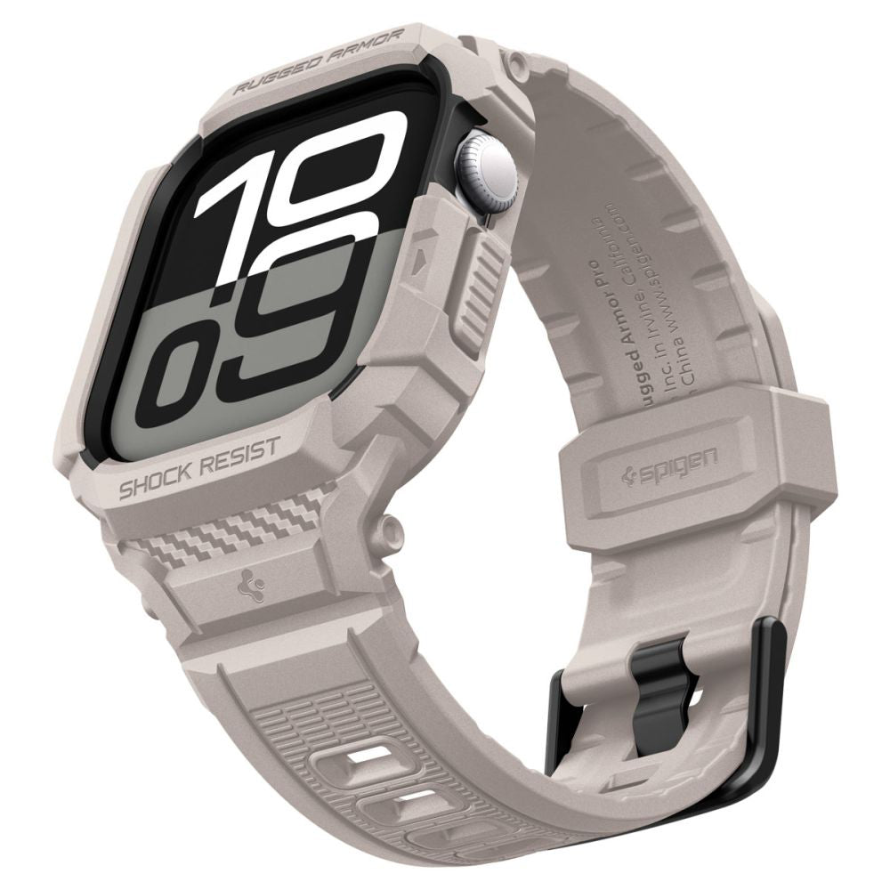 Spigen Rugged Armor Pro V2 tok Apple Watch Series 10 / 11 42mm-hez, Bézs
