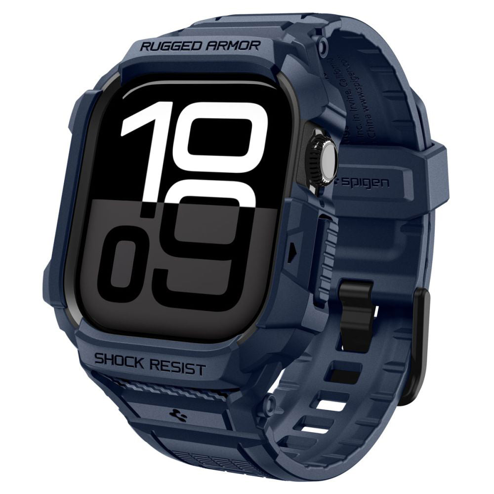 Spigen Rugged Armor Pro V2 tok Apple Watch Series 10 / 11 42mm-hez, Tengerészkék ACS10495