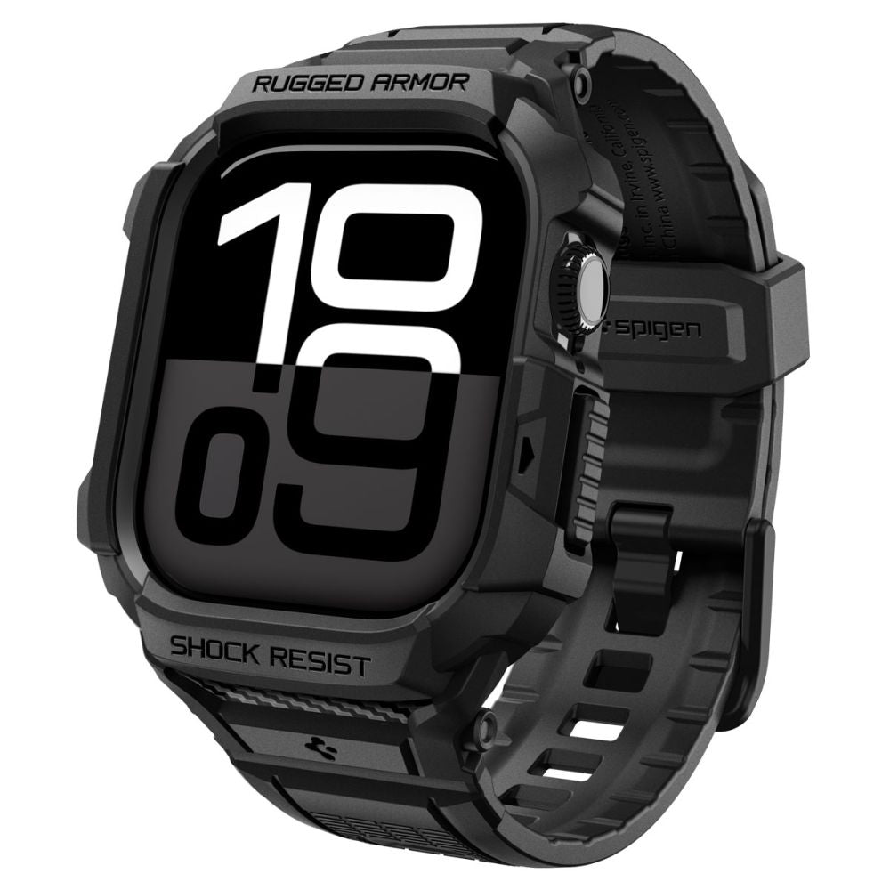 Spigen Rugged Armor Pro V2 tok Apple Watch Series 10 / 11 42mm-hez, Matt Fekete ACS10494