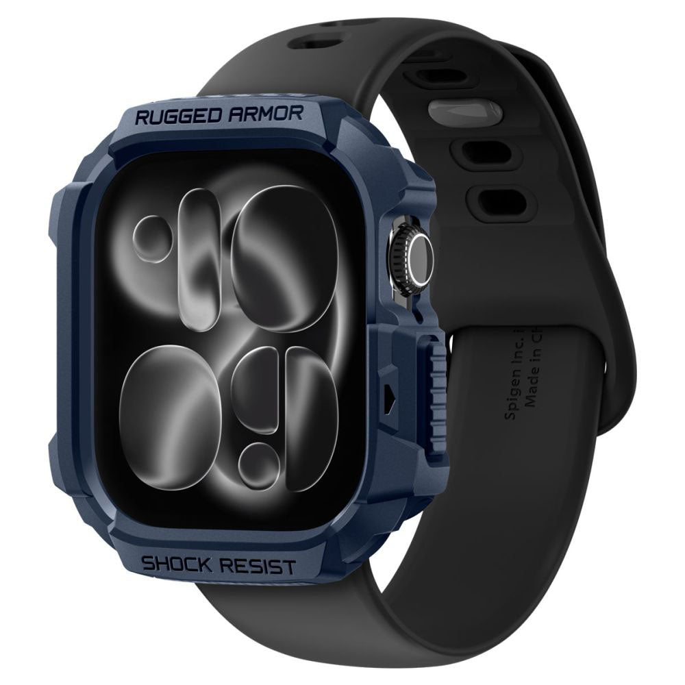 Spigen Rugged Armor V2 tok Apple Watch Series 10 / 11 42mm-hez, Tengerészkék ACS10492