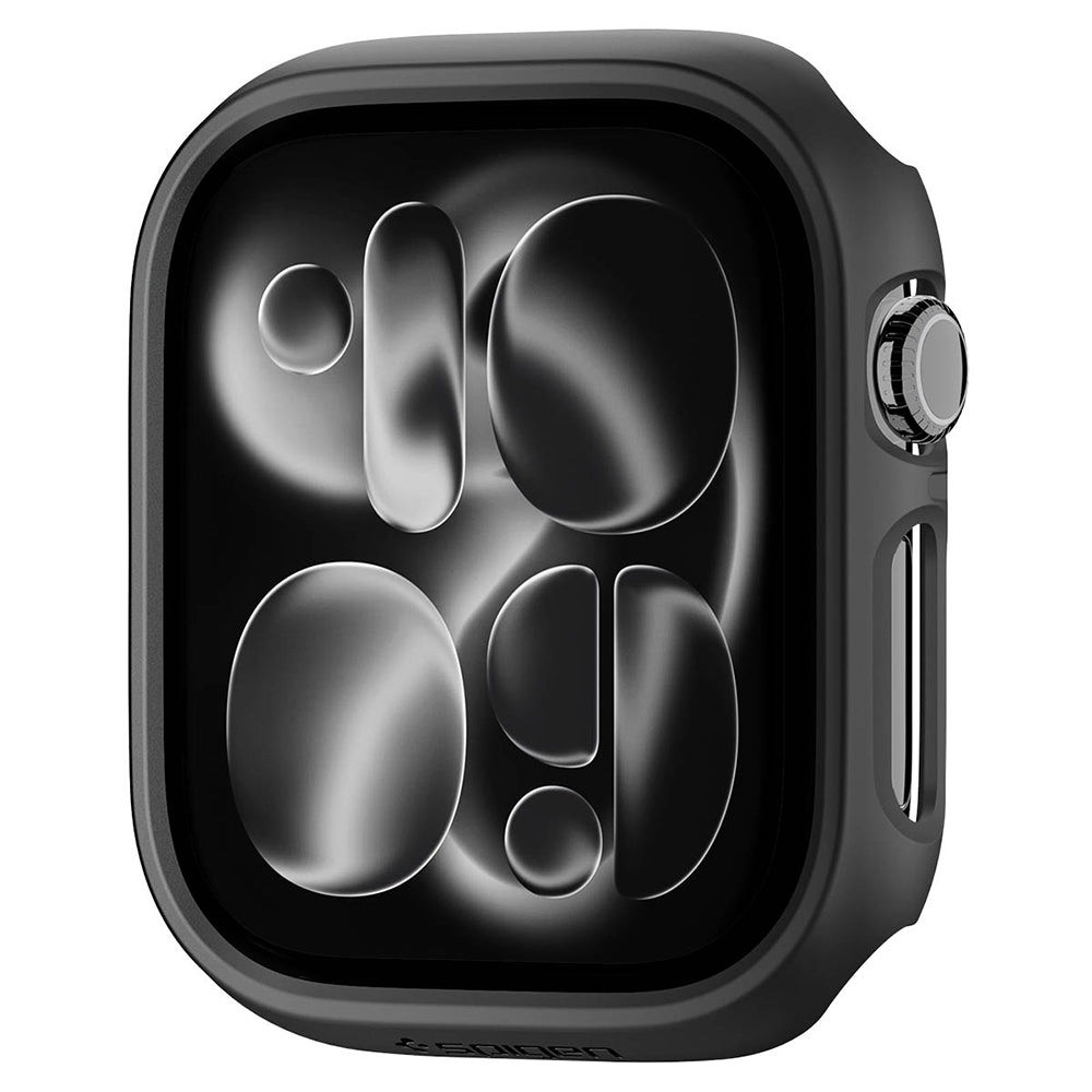Spigen Thin Fit tok Apple Watch 12 46mm-hez, Fekete ACS11890