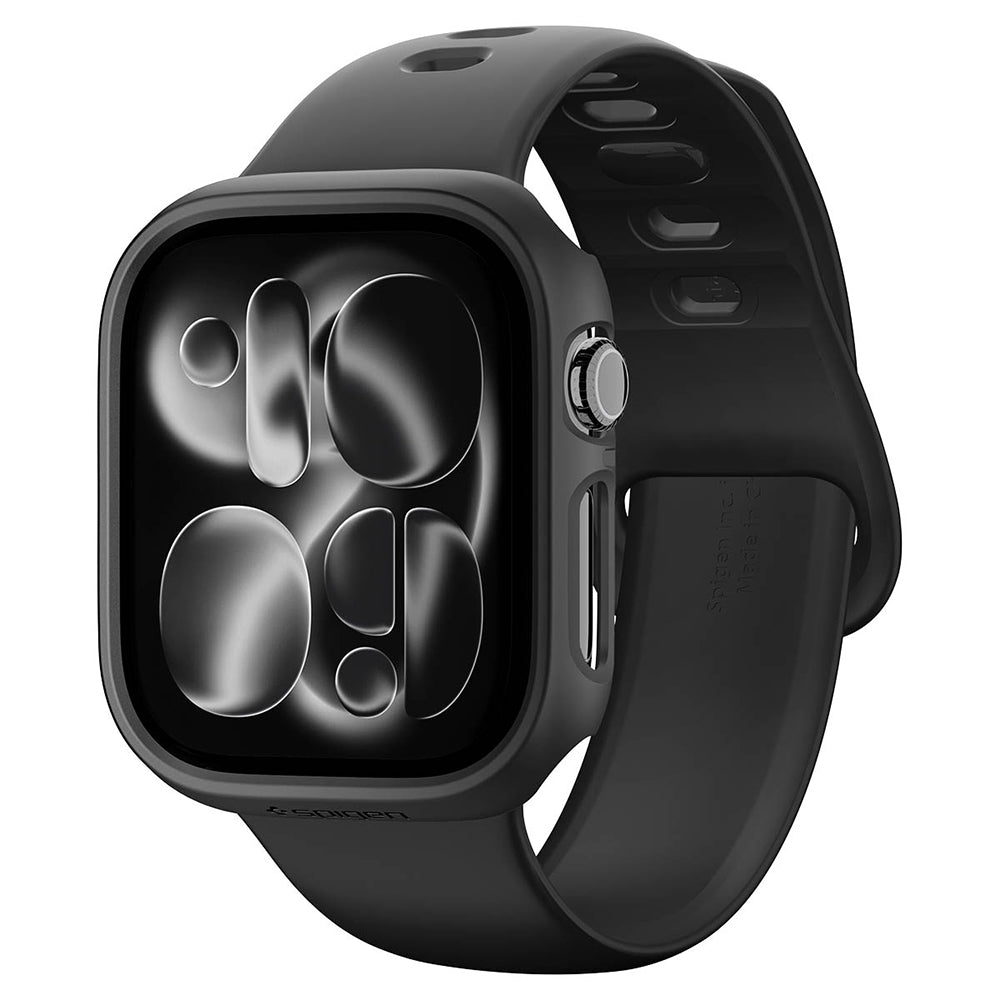 Spigen Thin Fit tok Apple Watch 12 46mm-hez, Fekete ACS11890