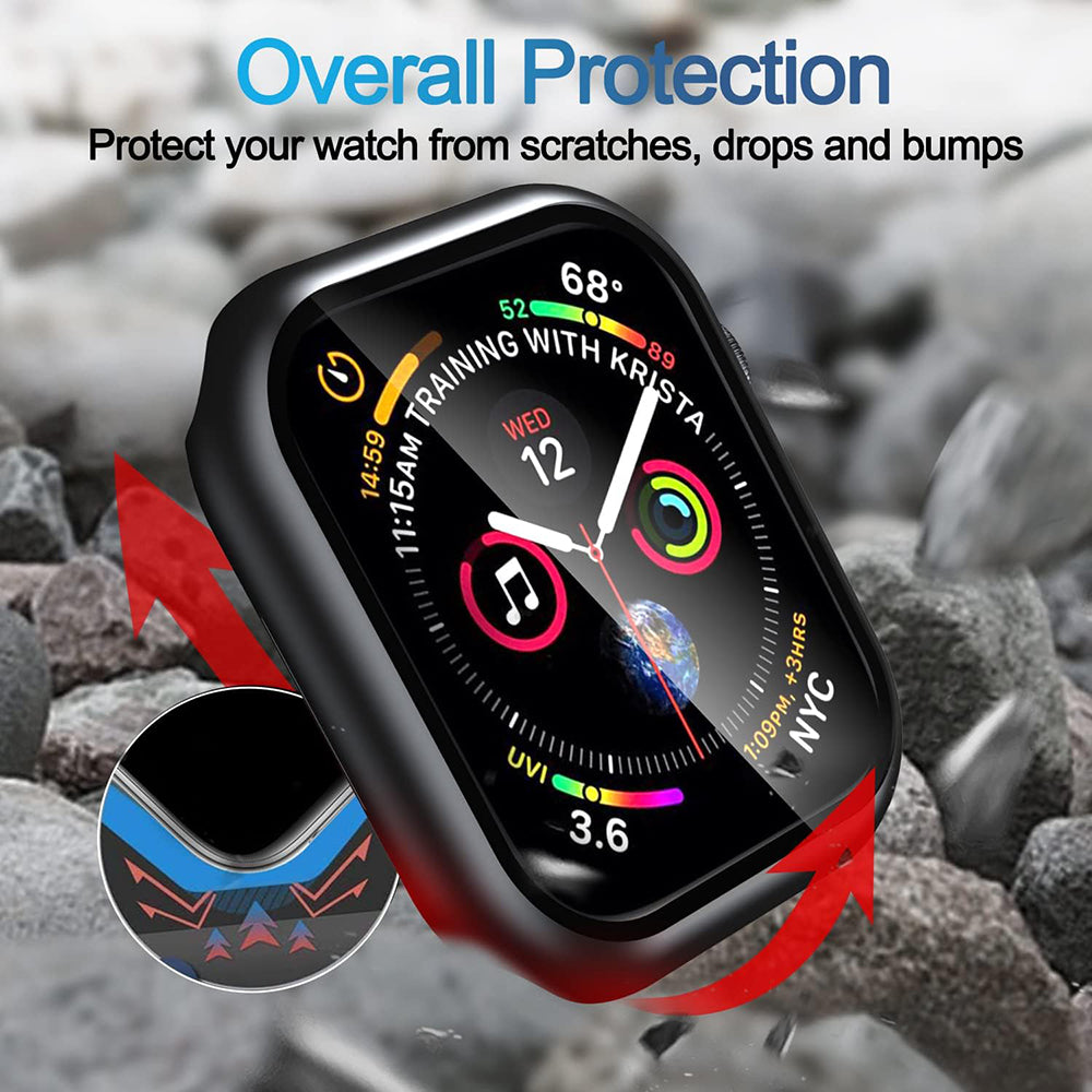 Techsuit Defense360 Pro tok Apple Watch 7 45mm szériához, fekete