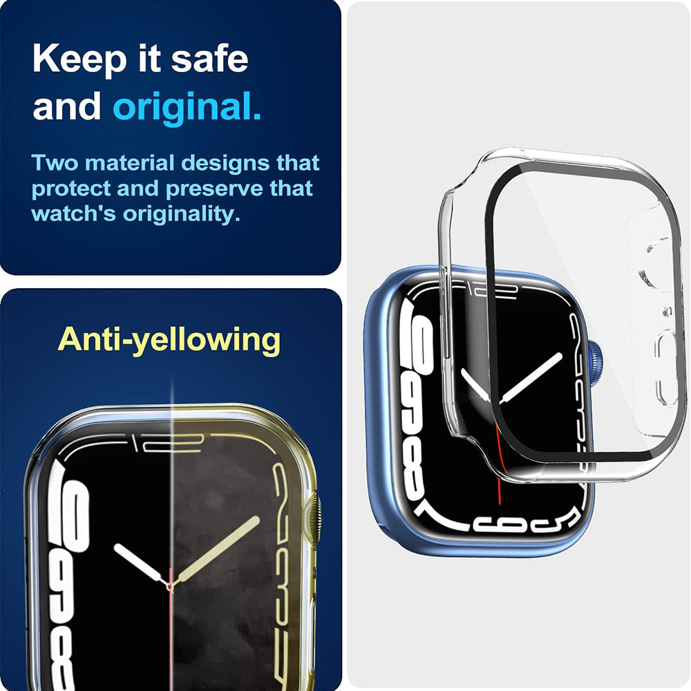 Techsuit Defense360 Pro tok Apple Watch 7 45mm szériához, Átlátszó