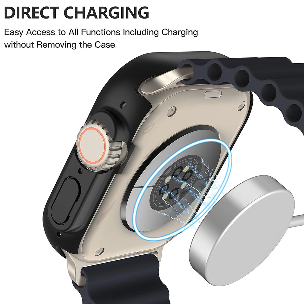Techsuit Defense360 Pro tok Apple Watch Ultra Series-hez, fekete