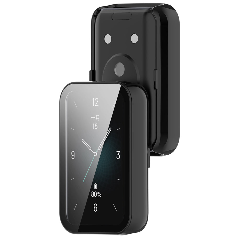 Techsuit Defense360 Pro tok Honor Band 10 / Band 9-hez, Fekete