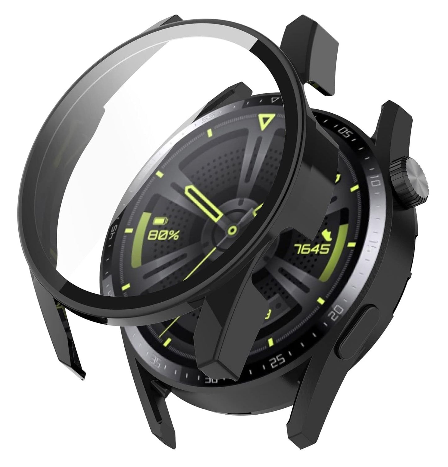 Techsuit Defense360 Pro tok Huawei Watch GT 3 46mm-hez, fekete