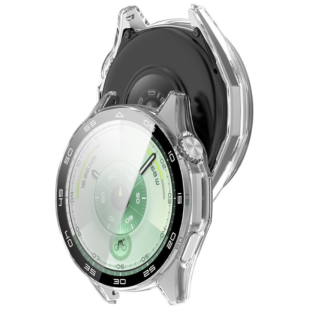 Techsuit Defense360 Pro Bezel tok Huawei Watch GT 6 46mm-hez, Átlátszó