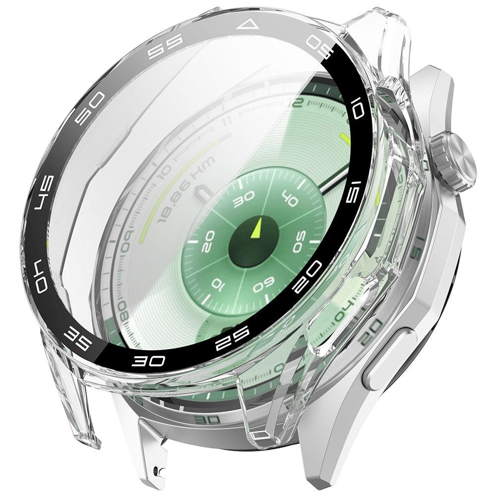 Techsuit Defense360 Pro Bezel tok Huawei Watch GT 6 46mm-hez, Átlátszó