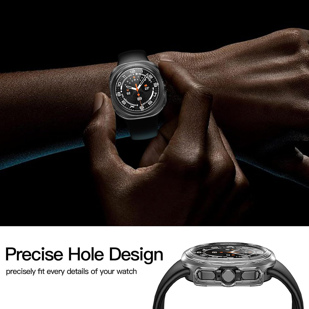 Techsuit Defense360 Pro tok Samsung Galaxy Watch Ultra-hoz, átlátszó