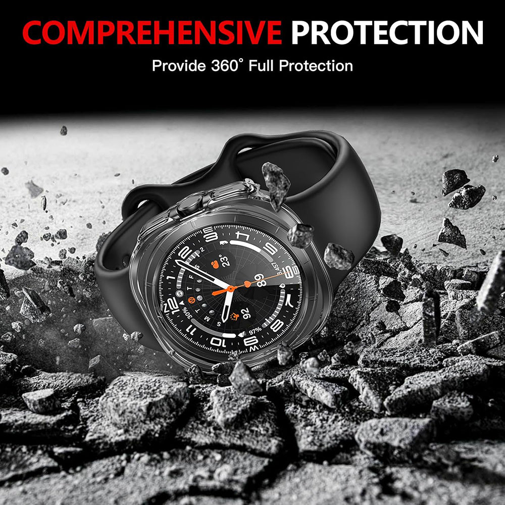 Techsuit Defense360 Pro tok Samsung Galaxy Watch Ultra-hoz, átlátszó