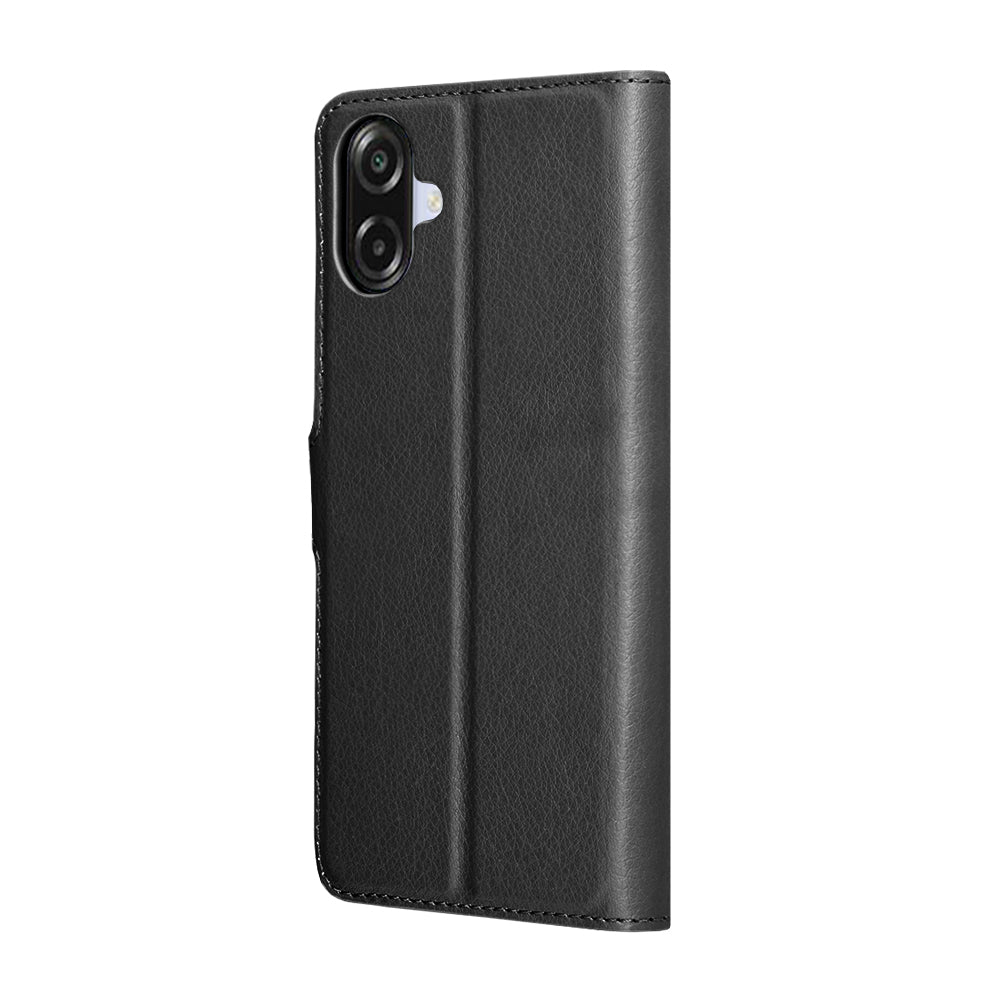 Case for Samsung Galaxy A07 4G A075, Techsuit, Leather Folio, Black