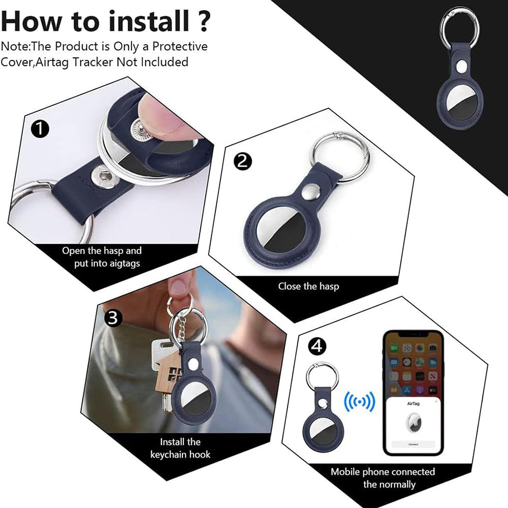 Techsuit SLH1 tok Apple AirTag-hoz, Kék