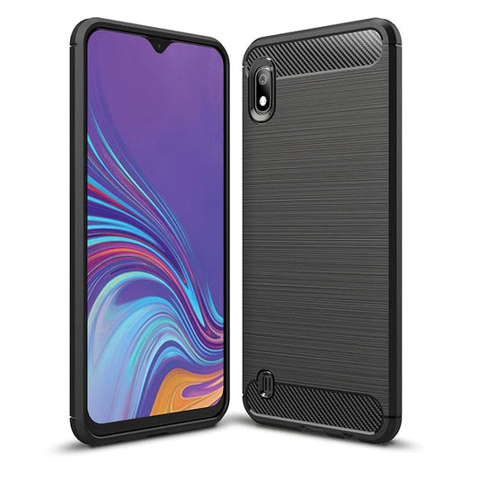 tok Samsung Galaxy A10 A105, OEM, Carbon, Fekete, fekete