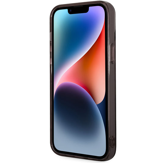 Tok Apple iPhone 14 Plus-hoz, Karl Lagerfeld, Gradient Karl & Choupette, Fekete