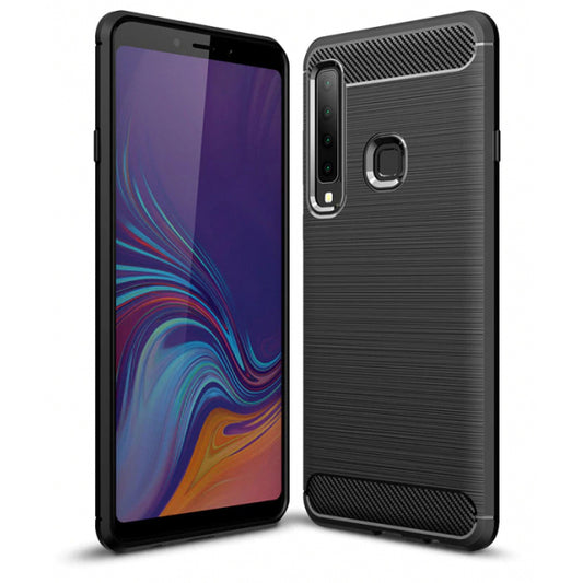 tok Samsung Galaxy A7 (2018) A750, Forcell, Carbon, Fekete, fekete