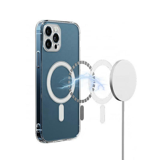 MagSafe tok Apple iPhone 13 készülékhez, OEM, ütésálló, átlátszó