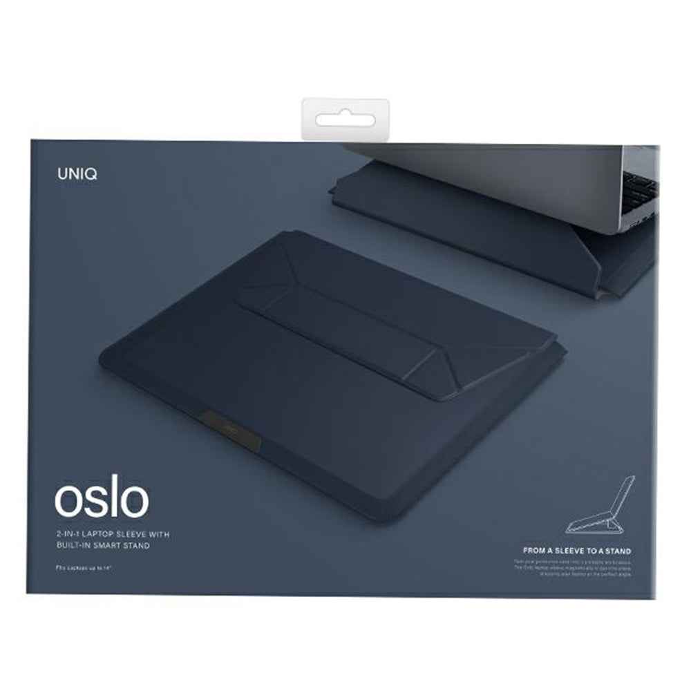 UNIQ Oslo tok max. 14 hüvelykes laptophoz, tengerészkék