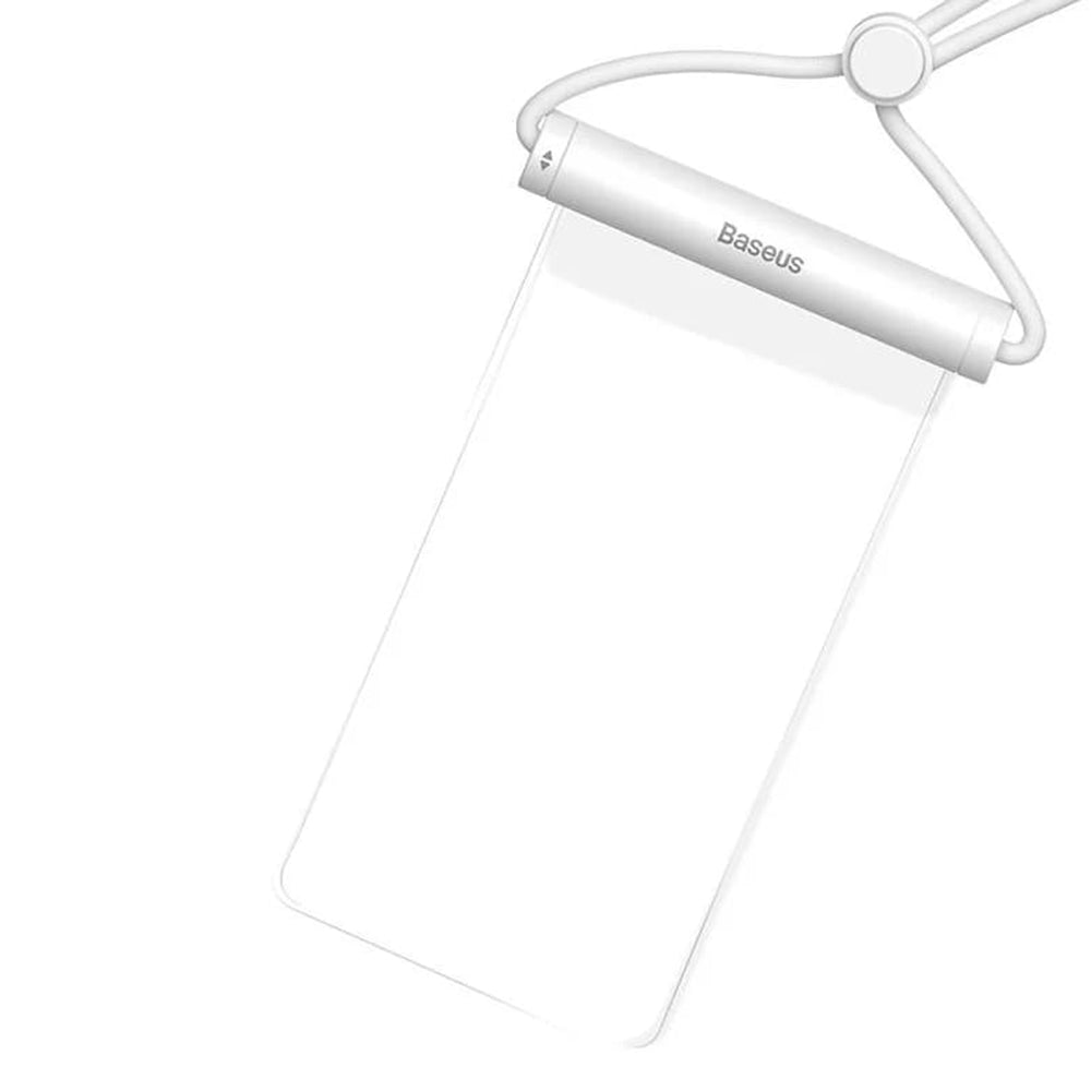 Univerzális Vízálló Tok, Baseus, AquaGlide Cylindrical, Fehér P60263701213-00