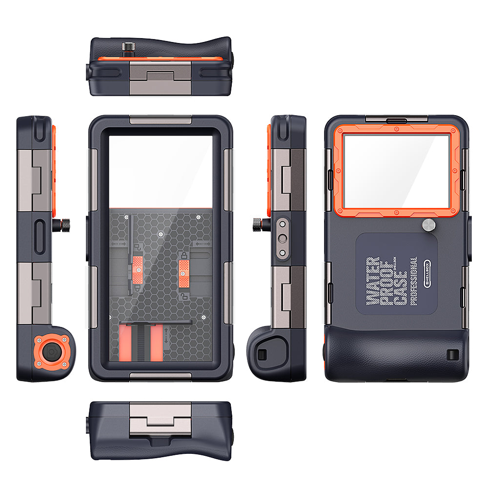 Univerzális vízálló telefontok max. 6.8 inch, ShellBox, Fekete
