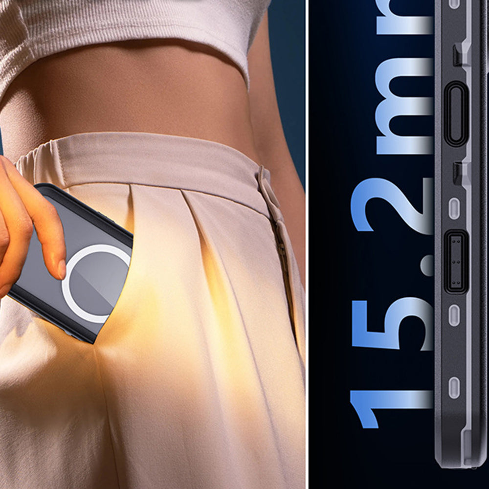 Vízálló tok Apple iPhone 16 Pro Max-hoz, ShellBox, Fekete