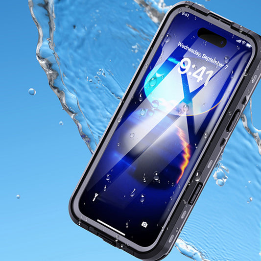 Vízálló tok Apple iPhone 16 Pro-hoz, ShellBox, Fekete