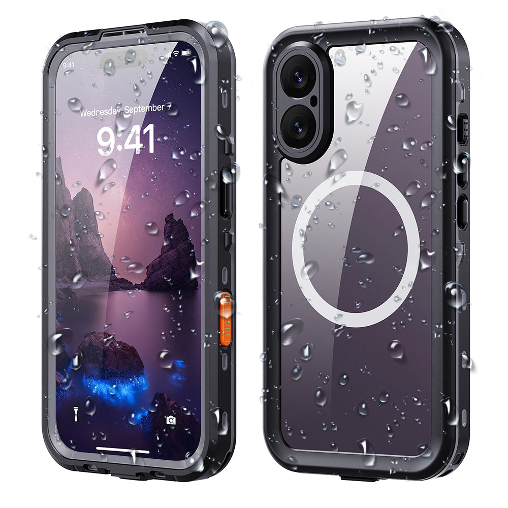 Waterproof tok Apple iPhone 17-hez, ShellBox, Fekete